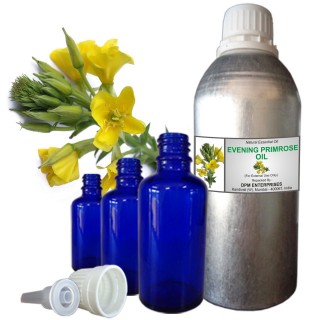 EVENING PRIMROSE Carrier Oil, 100% Pure & Natural - 10 ML To 100 ML Therapeutic & Undiluted